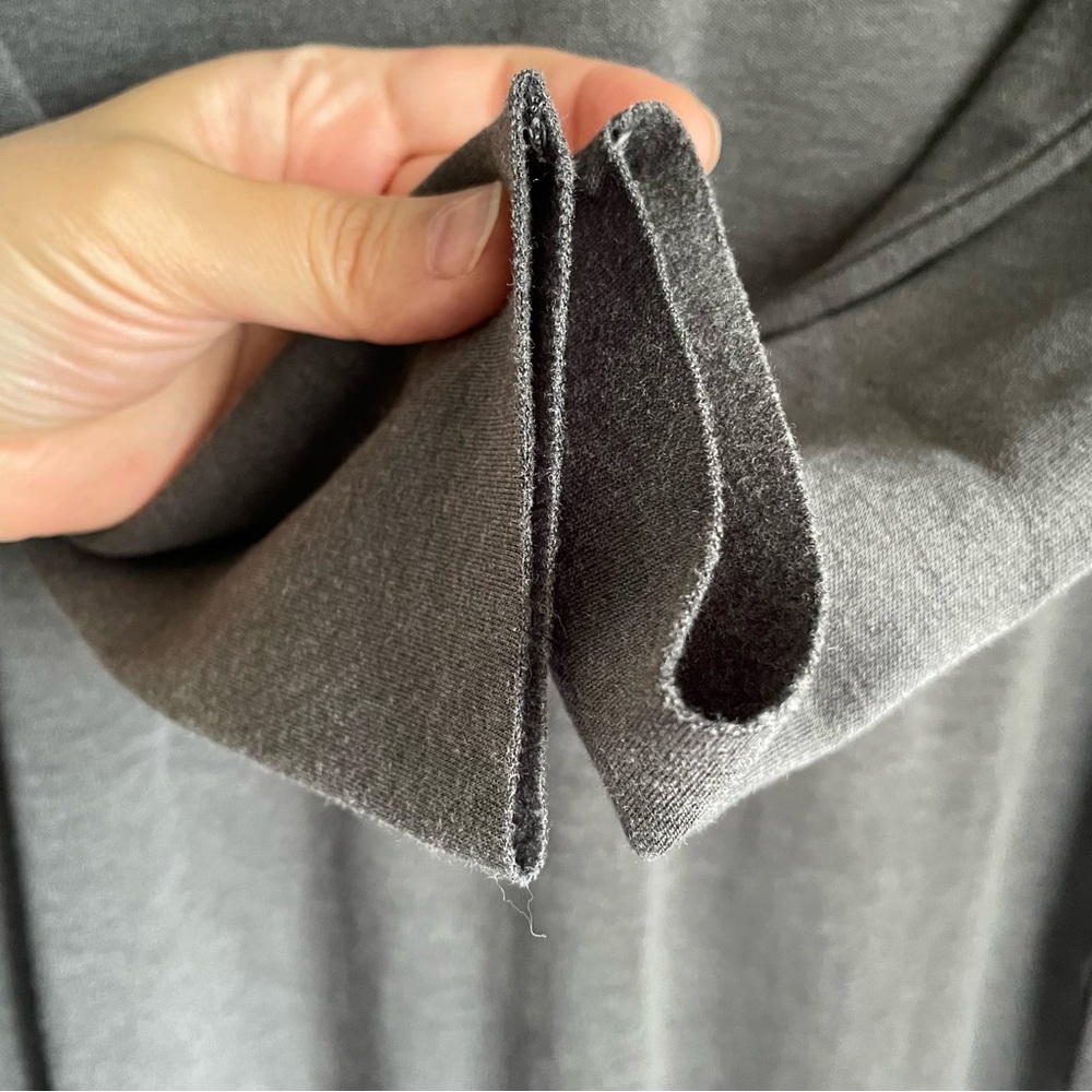 KIT AND ACE Mockneck Long Sleeve Gray Midi Dress - Picture 4 of 14
